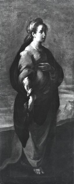 Anonimo — Strozzi Bernardo - sec. XVII - Madonna con Bambino e san Giovannino — insieme